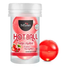 Lubrificante Hot Ball Dupla Frutas Vermelhas- Hot Flower Sabor Frutas vermelhas Foto mini 2