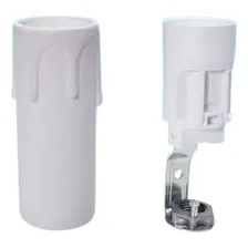 Lucchi - Soquete E14 C/ Cavalete + Capa Choro Branco 65mm Foto mini 1
