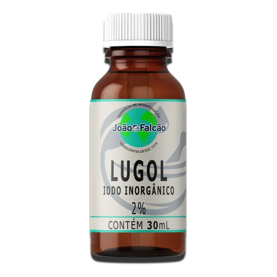 Lugol 2% Iodo Inorgânico 30ml Sabor Natural Foto 1