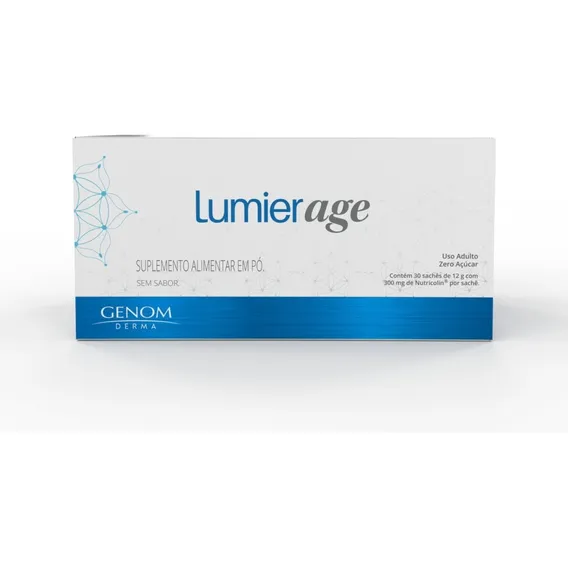 Lumier age colágeno Genom pó com 30 sachês sem sabor Foto 1