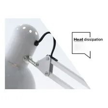 Luminária 1,9m Articulada Chão Pedestal Coluna Lustre Metal Estrutura Branco Foto mini 4