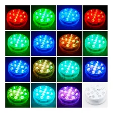 Luminária 13 Leds Rgb Impermeável Piscina Com Controle Foto mini 2