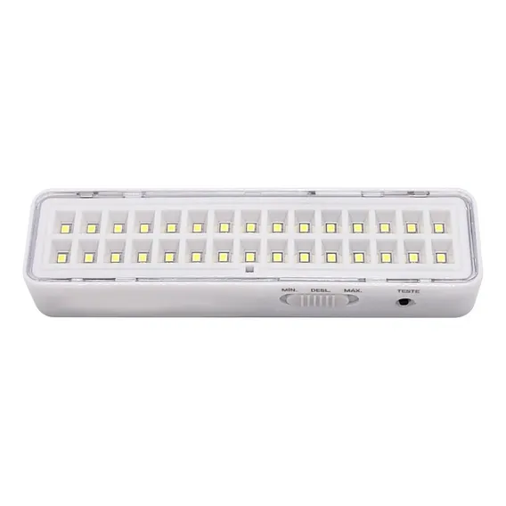 Luminária 30 Leds 24v Para Central Luz Emergencia Foto 1