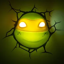 Luminária 3d Light Fx Tartarugas Ninja Michelângelo Foto mini 2