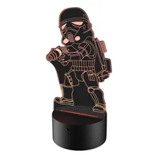 Luminária 3d - Miniatura Stormtrooper Estrutura Craquelada 110v/220v Foto mini 1