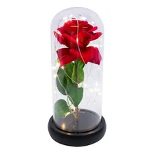 Luminária A Bela E A Fera A Rosa Encantada Presente Namorada Foto mini  2