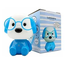 Luminária Abajour Touch Cachorrinho Azul 18 Cm Zonacriativas Foto mini  2
