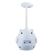 Luminária Abajur Ajustável Coruja Azul Bebê 25cm Foto mini  3