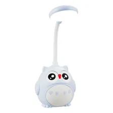 Luminária Abajur Ajustável Coruja Azul Bebê 25cm Foto mini  2