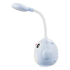Luminária Abajur Ajustável Coruja Azul Bebê 25cm Foto mini 4