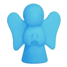 Luminária Abajur Anjinho Anjo Da Guarda Azul Presente Criativo Quarto Bebê Decoração Infantil Presente Religioso 110V/220V Foto mini 2