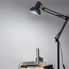 Luminaria Abajur Chao Articulada E27 Estudo Trabalho Leitura Foto mini 4