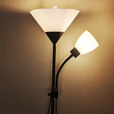 Luminária Abajur Chão Duo Floor Pedestal Articulada Foto mini 4
