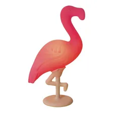 Luminária Abajur Flamingo Salmão Bivolt Foto  mini 1
