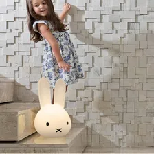 Luminária Abajur Infantil Cabeça Coelhinho Miffy Decorfun Foto mini 1