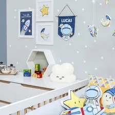 Luminária Abajur Infantil Decorfun Nuvem Branca Quarto Do Be Foto mini 3