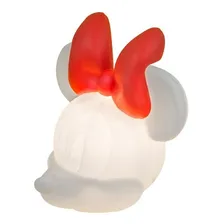 Luminária Abajur Infantil Usare Minnie Mouse Rosto 3d Disney Foto mini  3