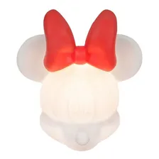 Luminária Abajur Infantil Usare Minnie Mouse Rosto 3d Disney Foto  mini 1