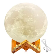 Luminária Abajur Lua Cheia 3d Umidificador Aromatizador Foto mini 2