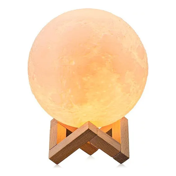 Luminária Abajur Lua Cheia 3d Umidificador Aromatizador Foto 1