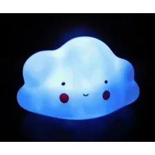 Luminaria Abajur Nuvem Verde Led Luz Noturna Infantil Foto mini  3