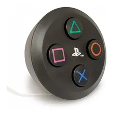 Luminária Abajur Sala Botão Preto Playstation Licenciado Foto mini 2