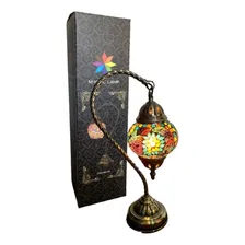 Luminária Abajur Turco Mosaico Pendente Vidro E Metal 38cm Foto mini 3