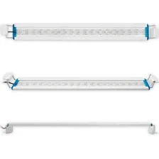 Luminária Aquário 58cm A 70cm Led 15w 3cores Plantado Bivolt Luzes Rgb 110v 220v - Bivolt Foto mini  2