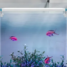 Luminária Aquário 58cm A 70cm Led 15w 3cores Plantado Bivolt Luzes Rgb 110v 220v - Bivolt Foto mini  3