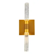 Luminária Arandela 6w Sindora DCB-02110 Luminária De Parede Metal E Cristal Dourado Foto  mini 1