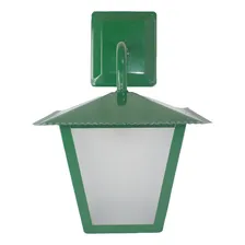 Luminária Arandela Colonial Quadrada L4b Verde 110v/220v Foto  mini 1