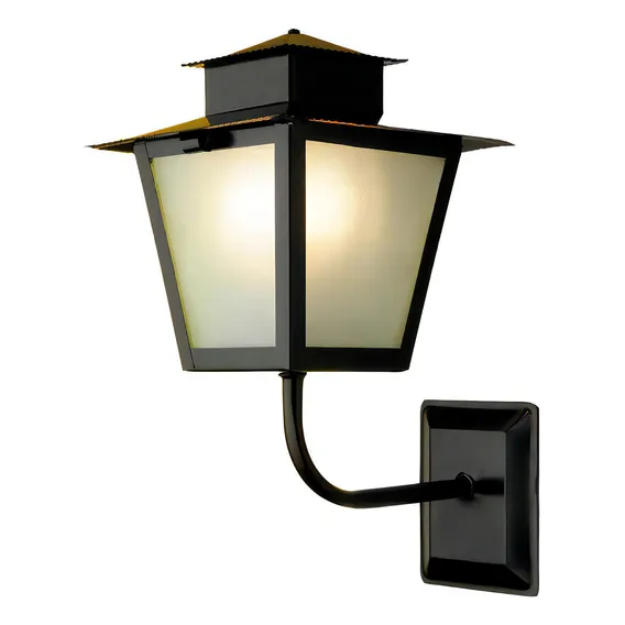Luminária Arandela Colonial Quadrada L6b Preto 110V/220V Foto 1