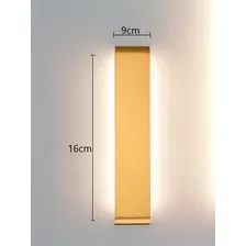 Luminária Arandela Led Dourado Moderna Para Parede Interna Bivolt Foto mini 2