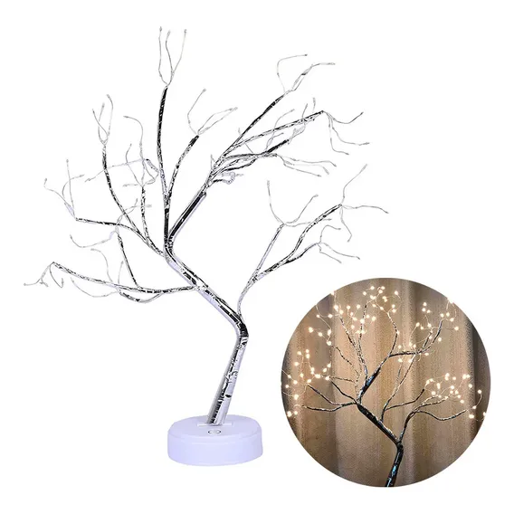 Luminária Árvore Led Cerejeira Natal Decoração Luz Usb 50cm 110v Foto 1