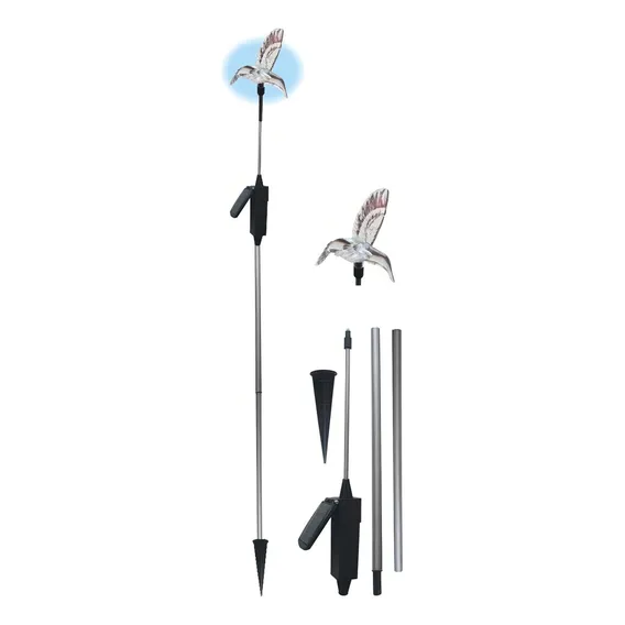 Luminaria Balizadora Solar - Beija - Flor - Dni 6128 Cor Branco 110V/220V (Bivolt) Foto 1