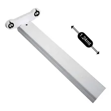 Luminária Calha Palito Estreita 120cm Para 2 Tuboled 18w 20w Cor da luz Depende da lâmpada 110V/220V (Bivolt) Foto mini 2