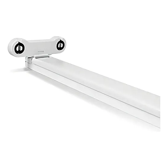 Luminária Calha Palito Estreita 120cm Para 2 Tuboled 18w 20w Cor da luz Depende da lâmpada 110V/220V (Bivolt) Foto 1
