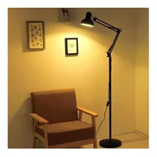 Luminária Chão Articulada Metal Lustre Coluna Abajur 1,90m Foto mini 4