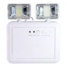 Luminária de emergência Mocelin 2200 Lumens LED com bateria recarregável 9.6 W 127/220V branca Foto  mini 1
