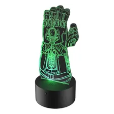 Luminária De Led - Manopla Do Infinito Thanos Estrutura Preto Foto mini 1