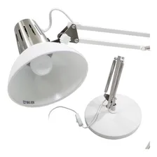 Luminária De Mesa Abajur Articulada 1 E-27 Branca St1204 Cor da cúpula Branco Foto mini 2