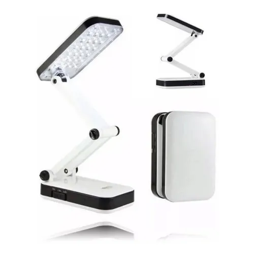 Luminária De Mesa Articulada Abajur 24 Leds Recarregável Foto 1