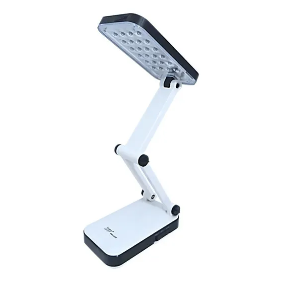 Luminaria De Mesa Articulavel 24 Leds Dp Led 666 Branca Foto 1