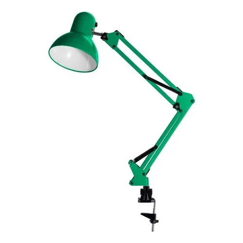 Luminária De Mesa Articulável C/ Garra Modelo Pixar Verde Foto 1