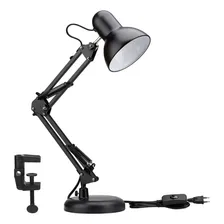 Luminária De Mesa Dapon Articulada Abajur Modelo Pixar Com Base e Garra Cor Preto Foto  mini 1
