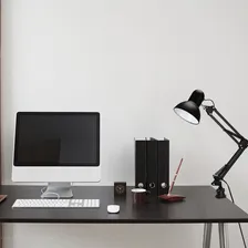 Luminária De Mesa Dapon Articulada Abajur Modelo Pixar Com Base e Garra Cor Preto Foto mini 4