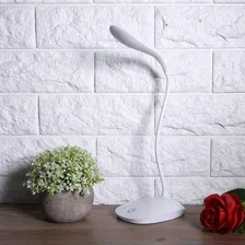 Luminária De Mesa Flexível Led Recarregável Abajur 360° Cúpula Branco Estrutura Luminária Flexível Cor Variada 110v Foto mini  3