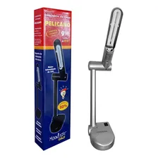 Luminária De Mesa Pelicano 9w 220v Cor Prata Cúpula Prateado Estrutura Prateado Foto mini  3