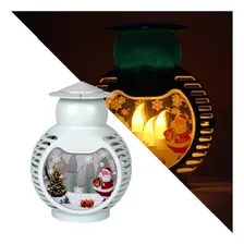 Luminária De Natal Projetor Led Abajur Portátil Usb Branco 110v/220v Foto  mini 1