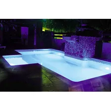 Luminária De Piscina 9w Led Azul 125mm ,2 Luminarias + Fonte 12V Foto mini 3